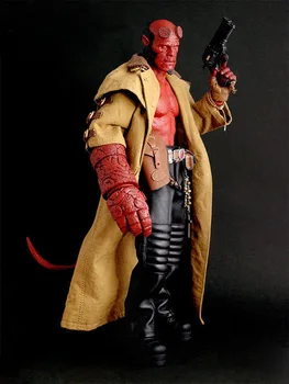 Karstā Rotaļlietas Hellboy Velns HT 1/6 Mēroga Goloden Armijas PVC Rīcības Attēls Modelis Rotaļlietas