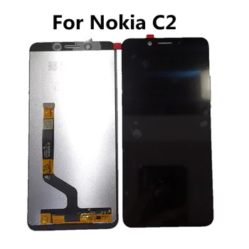 Pārbaudīts LCD Ekrāns Nokia C1 C2 C3 LCD Displejs, Touch Screen Digitizer Montāža Nokia C1 TA-1165 LCD Nomaiņa Ar Instrumentiem