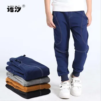 Zēnu bikses bērniem, bikses zēniem ikdienas bikses pavasarī, rudenī bērni gadījuma kokvilnas bikses bērnu outwear 4-13T zēnu sporta bikses