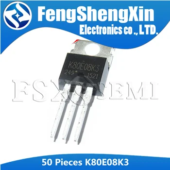 50GAB K80E08K3 TO-220 TK80E08K3 TO220 Lauka Efekta Tranzistoru Silīcija N Kanāls MOS