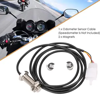 Motociklu Spidometrs Rezerves Komplekts Durable Digitālo Odometra rādījums Sensora Kabeli Universālo Motociklu, ATV