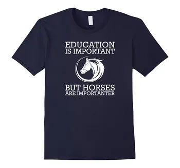 Izglītība Ir Svarīga, Bet Ridinger Zirgu T Krekls Modes Mens Short Sleeve T Kreklu, Kokvilnas T-Krekls Augstās Kvalitātes