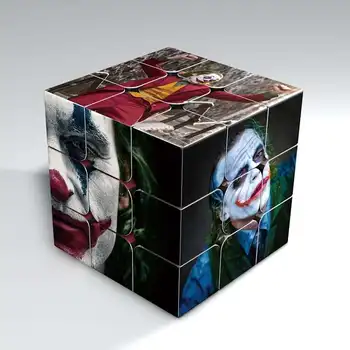 LABĀKĀ PĀRDOŠANAS Klauns Cubo Magico 3x3x3 Izglītības Ātrums Cube Rotaļlietas Delikāts UV Iespiesti pielāgota Puzzle Halloween Karnevāls Dāvanas