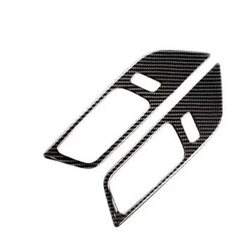 4gab Jaunu Oglekļa Šķiedras Durvju Rokturi Trauka Vāciņš Melns, Komplekts Ford Mustang+ Automašīnas salona Apdares Komplekts
