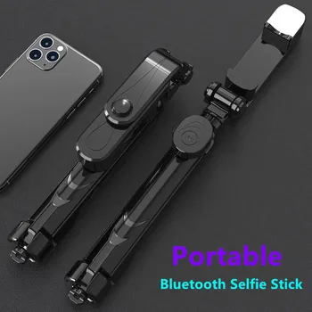 2020 Jaunu 3 in 1 Bluetooth Selfie Stick ar fill light Mini Portable Tālruņa Statīvu Salokāms Rokas tālvadības selfie stick