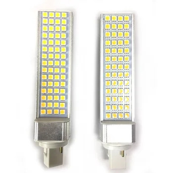 G24 LED PLC Spuldze SMD 5050 52/60 LED 10W/13W PL Kukurūzas Gaismas Guļamistabas Lampas LED Šķērsvirziena Ievietota Silti Baltas Gaismas Lampas 85.V-265V