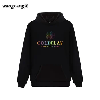 Coldplay Kapuci Sporta Krekls Vīriešiem/Sievietēm Populāra Rokgrupa Gadījuma Silts Ziemas Hoodies Modes Hip Hop Streetwear Drēbes