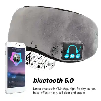 Miega Austiņas Bluetooth Miega Maska Bezvadu Miega Acu Maska Austiņas Ceļojumu Acu Toņos, ar iebūvēti Skaļruņi, Mikrofons Brīvroku mikrofons
