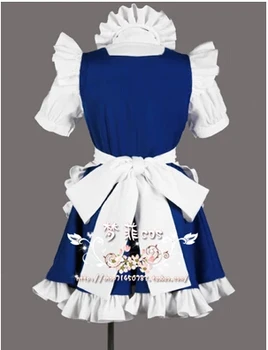 Bezmaksas piegāde!Touhou Projekta Sakuya Izayoi cosplay kostīms,Pieņemama pasūtījuma,Izpildes Drēbes