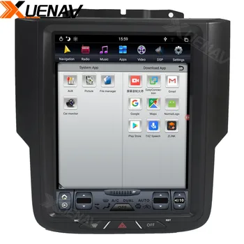XUENAV 10.4 collu Automašīnas Radio, GPS Navigācijas-Dodge RAM 2013. - 2017. gadam Auto DVD Atskaņotājs Vertikāla Ekrāna Android Sistēma Atbalsta Carplay