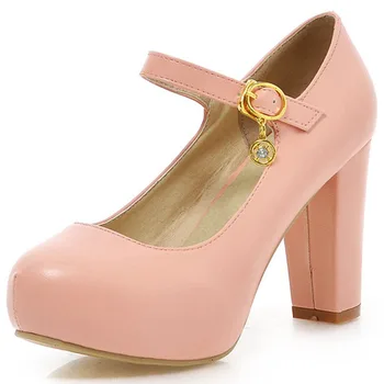 SARAIRIS 2020. gadam, Elegants, Liela Izmēra 43 augstpapēžu kurpes Platformas Candy Krāsas Birojs Lady Mary Janes Sūkņi Kurpes Sievietēm