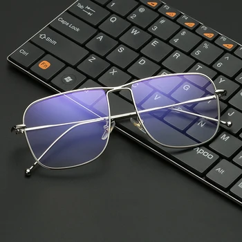 VCKA Anti Blue Ray Blue Ray, Datoru Spēļu Brilles Sievietēm, Vīriešiem Retro Lielizmēra Kvadrātveida metāla Lasīšanas Brilles Zīmola Dizainere Oculos De Tāpēc