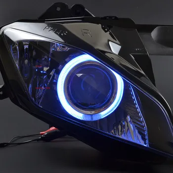 Motociklu Blue Angel Pasūtījuma Projektoru Konversijas Lukturu HID Samontēti Lukturu Der Yamaha YZF-R6 2008-2016