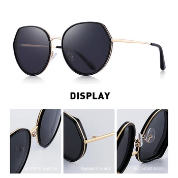 PRIECĪGUS IR Sieviešu Saulesbrilles Dāmas Luksusa Modes Polarizētas Saules brilles UV400 Aizsardzība S6296