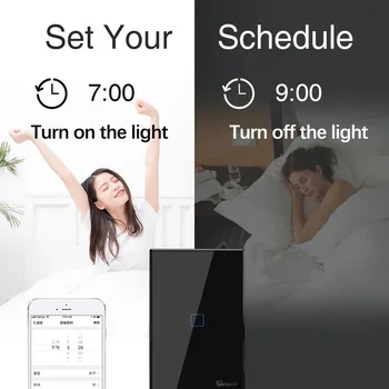 Sonoff T3 MUMS Smart Wifi gaismas Slēdzi 433RF Tālvadības Laika Slēdzis Smart Home Sistēmas Darbam Ar eWeLink Alexa / Google Home
