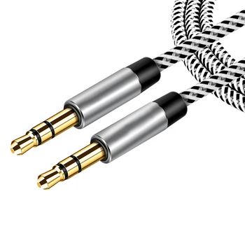 3.5 mm male-to-male audio cable gold plated aux pāri ierakstu kabelis tālruņa audio kabelis