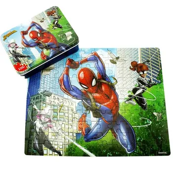 100gab Disney Puzzle Rotaļlieta, Brīnums Avengers Zirnekļcilvēka Koka Jigsaw Puzzles Rotaļlietas Bērniem Izglītības Dāvanu