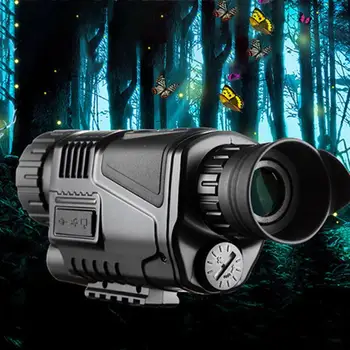 5X40 Centrālās Digital Night Vision Monokulāri Teleskopu, Video Kameras lielu Palielinājumu Fotogrāfiju Funkciju, Ekskursijas