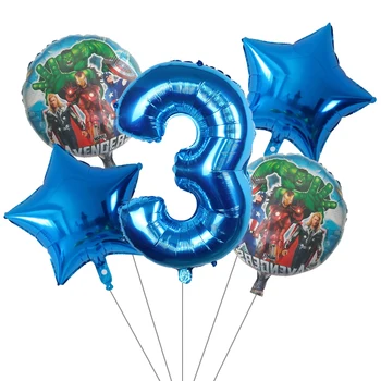 5gab Spider pontons Folija cilvēks Baloni Skaits 2 3 4 5 Balonu Dzimšanas dienas svinības Rotājumi Super varonis, Zēns Bērniem, Rotaļlietas, bērnu dušas Globos