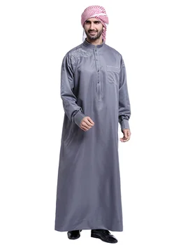 Arābu Islāma Apģērba Jubba Vīriešiem Musulmaņu Thobe Halāti Musulman Kleita Omāna Qamis Homme Saūda Arābijas Islāma Tērpiem Cosplay Kostīmi