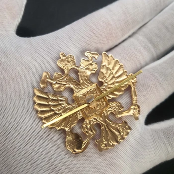CCCP Medaļu Krievijai Divreiz devās ērglis medaļu valsts ģerbonis cockade, cepure, nozīmīte pin