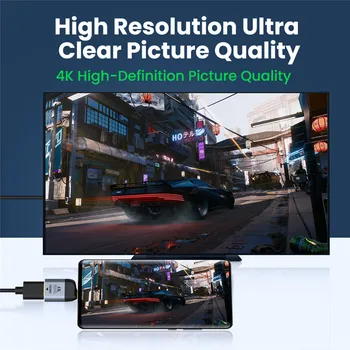 UHD 8K Tips-C VGA/DP/RJ45/Mini DP/HDMI saderīgas Video Converter 4K 60Hz USB TypeC Adapteris Samsung, Huawei Xiaomi MacBook