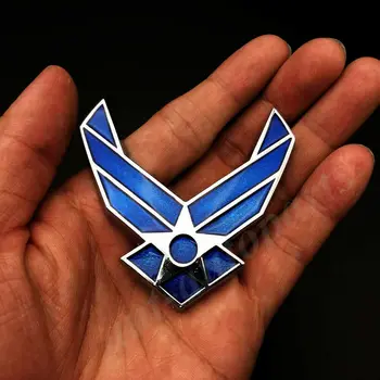 3D Metāla ASV Gaisa Spēku USAF Hap Arnolds Spārniem Automašīnas Priekšējo Resti Emblēmas Nozīmīti