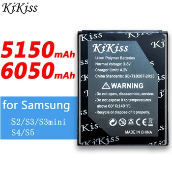 KiKiss Akumulatoru Samsung Galaxy S2, S3 Mini S4, S5, Ace 2, GT I8190 I8160 I9100 i9300 i9500 i9505 G900F G900 EB425161LU EB-L1G6LLU