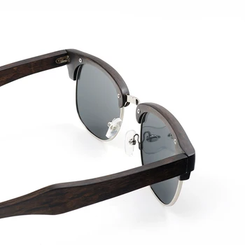 BOBO PUTNU Saulesbrilles Sievietēm, Vīriešiem Polarizētās Retro Koka, Saules Brilles UV400 Briļļu Koka Kastē