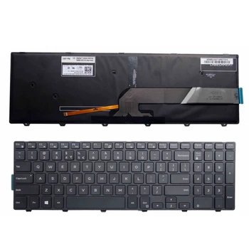 Dell Inspiron 15 5000 Sērija 15 5551 5552 5555 5558 5559 7559 keyboard US layout black krāsā ar tastatūra ar aizmugurgaismojumu