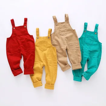 Chumhey 9m-4t Bērnu Kombinezons Bērniem Drēbes toddler puiku drēbes toddler meitene tērpiem Kokvilnas džinsi ilgi elsas bērnu apģērbs