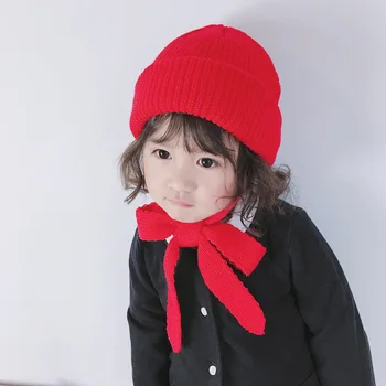 Jauno Modes korejiešu Stilā Bērniem Beanie Siltas Ziemas Cepures Bērniem, Meitenēm, trikotāžas-Adītas Vilnas Earflap Zēni Klp Bērnu Cepure