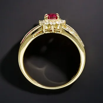 925 anillos sudraba Modes Sodu Parādīt, Elegants Rotaslietas Krāsas Zircon Ziedu Kāzu Gredzeni Sievietēm Dāvanu dimanta gredzeni sievietēm