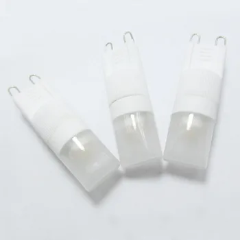 10X G9 2.5 W LED Aptumšojami Lampe Ampoule Spuldzes AC220v Aptumšojami Blanc Gaismas Efektu Spilgtumu Augstākas reālās kukurūzas led gaismas led trpe g9