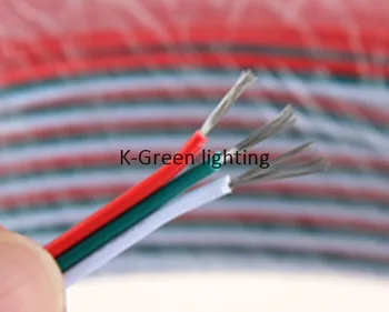 Augstas kvalitātes 10m 20mX 18AWG 2pin/3pin/4pin/5pin/ LED lentes connect līnijas LED vadu kabeli bezmaksas piegāde