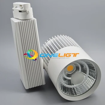 Regulējamas 35W COB LED Track Apgaismojums 1 Posms 3 Posms AC110V-240V Dziesmu Spot Gaismas, Apģērbu Veikali Veikali Apgaismojums Rūpnieciskie