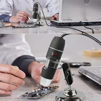 Digitālo Mikroskopu Mega Pikseļi 500 X 1000X 1600X Digitālā USB Mikroskops ar Lupu 8 LED Elektronisko Stereo USB Endoskopu Kamera