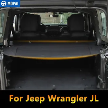 MOPAI Uzpilde Talkas Jeep Wrangler JL 2018+ Auto Bagāžas Pārvadātājs Bagāžnieka Aizkaru Vāks Jeep Wrangler 2019 Auto Piederumi