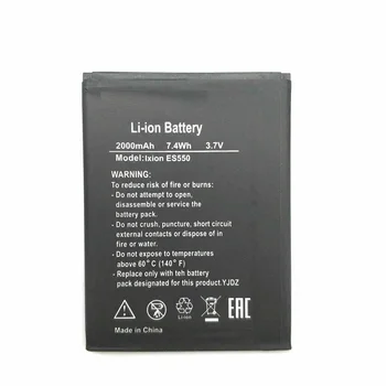 2000 mAh Akumulators DEXP par Dvēseli 3 Pro Ixion ES550 Augstas Kvalitātes Rezerves Bateria Uzlādējamās Baterijas
