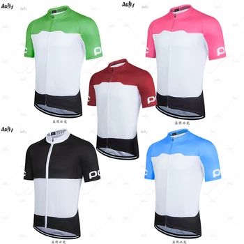 2020man ir 5 krāsas īsām piedurknēm riteņbraukšana jersey komplekti MTB Velosipēds Apģērbu Ātri žāvēšanas Ropa Ciclismo Maillot 9D gel pad bikses, kombinezoni ar krūšdaļu