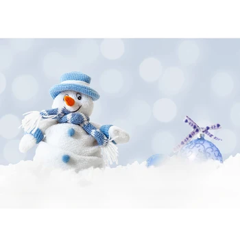 Ziemas Sniegavīrs Izlīdzināšanu Bokeh foto Backdrops Vinila Auduma Fons Bērnu Bērniem Photobooth Photophone Photoshooting