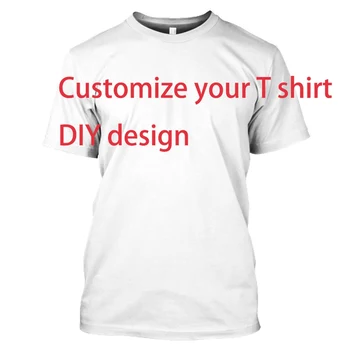 DIY Custom Logo Savu Dizainu Vīriešu un Sieviešu T-Krekli Pasūtījuma t krekli, Teksts, Foto Komanda Drukāšanas Apģērbu Reklāma, t krekli