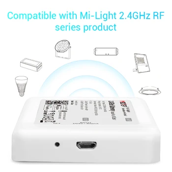 Mi gaismas (iBox2 Modernizētas versija ) WL-Box1 2.4 GHz WiFi Smart Gaismas /WiFi iBox Kontrolieris DC5V RF Tālvadības wifi RGB gaismas Bezvadu
