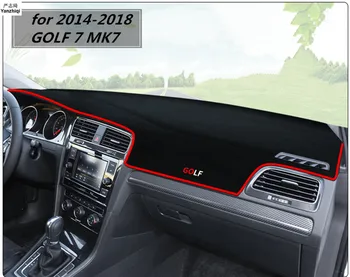 Par 2010. - 2013. gadam VolksWagen GOLF 6 MK6-2018 GOLF 7 MK7 Iekšējo Auto Dashmat Pad Paneļa Vāciņu, Paklāju Aizsardzības Mat LHD