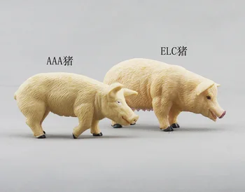 AAA īsta ferma mājputnu simulācijas dzīvnieku rotaļlietas modeļa cūku bērnu rotaļu modeli lielāko cūku