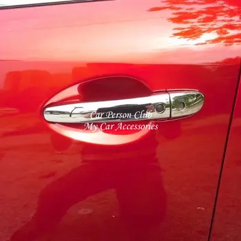 Priekš Mazda CX9 CX-9 2016 2017 2018 Ārējie Durvju Rokturi Sequin Vāks Durvis Bļodā Apdare ABS Chrome Uzlīmes Auto-Stils Aksesuāri