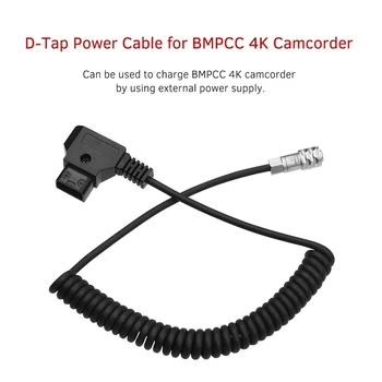 D-Pieskarieties, lai BMPCC 4K 2 Pin Bloķēšanas Barošanas Kabelis Blackic Kabatas Kino Kameru 4K Sony V Akumulatora Mount