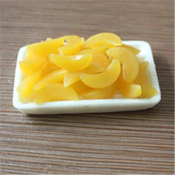 100pcs/daudz PVC dzeltena, persiku šķēlīti, augļu 15mm Meitenes Matu Loku Centrs Padarot Zēni Amatniecības DIY