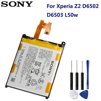 Oriģinālā Rezerves SONY Akumulatoru LIS1543ERPC Sony Xperia Z2 TĀTAD-03 D6502 D6503 L50w Sirius Patiesu Tālruņa Akumulatora 3200mAh