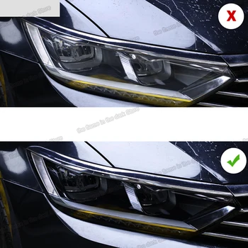 Lsrtw2017 TPU Melns Caurspīdīgs Auto Lukturu Aizsardzības Plēve priekš Volkswagen passat B8 2017 2018 2019 2020 uzlīme vw variants